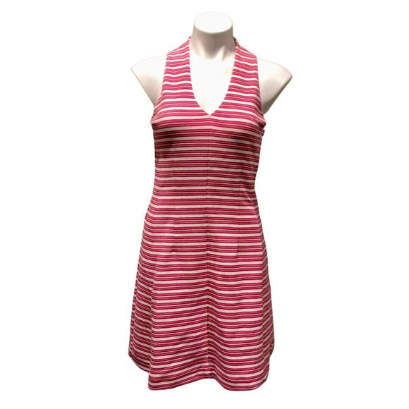 Lilly Pulitzer Dresses & Skirts - Lilly Pulitzer Dress Small Pink White Stripe Sleeveless Lined V Neck Back Zip